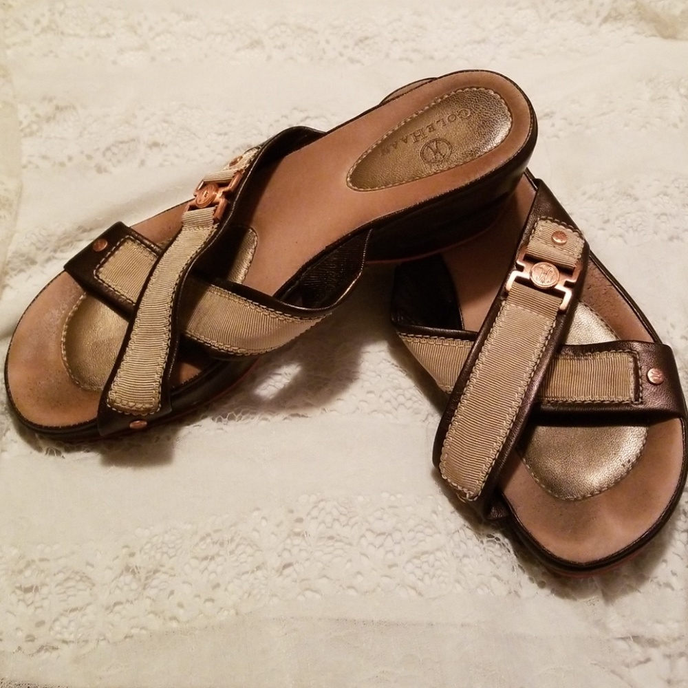 Cole Haan Nike Air Wedge Sandals EUC